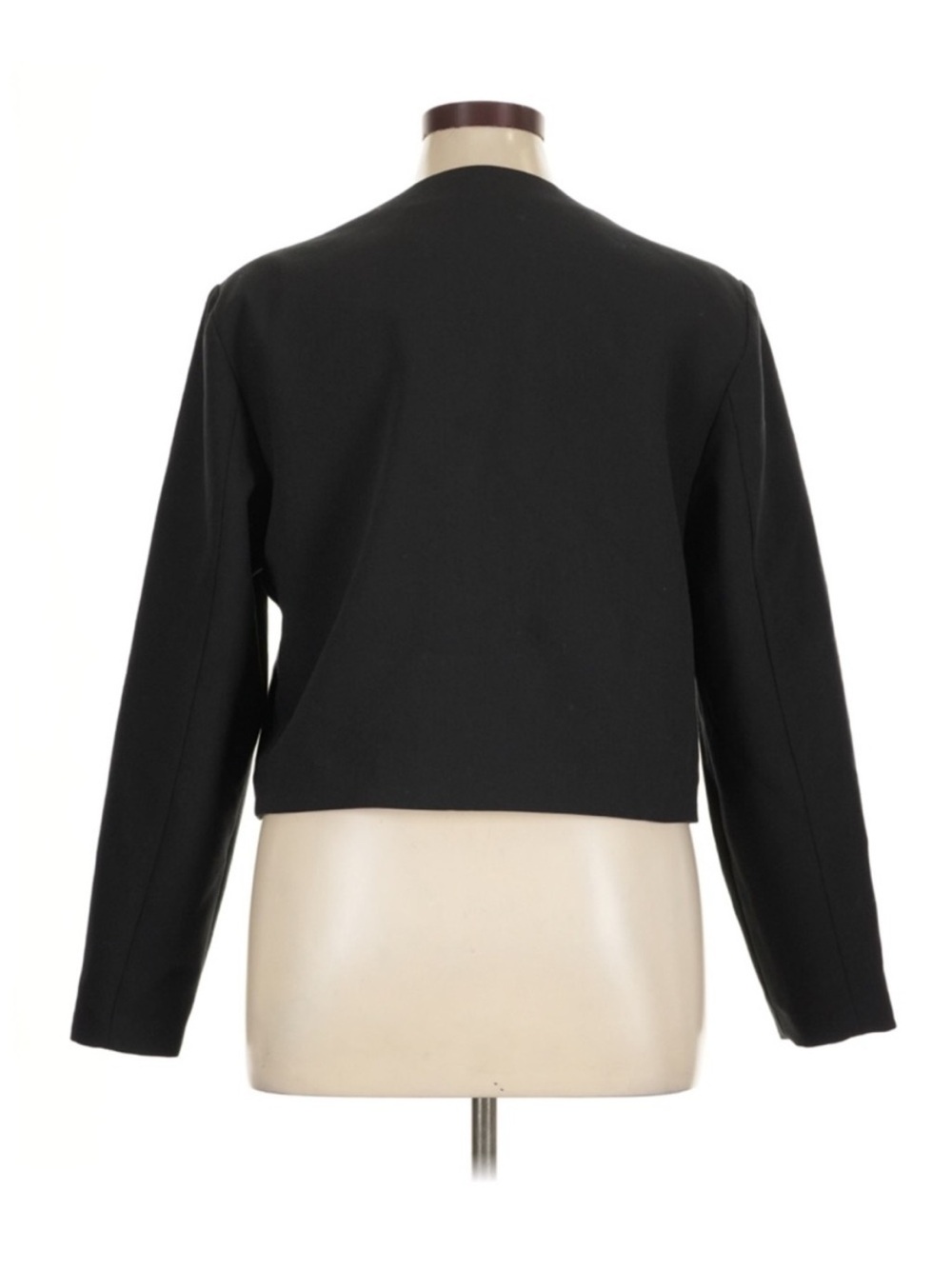 Abercrombie & Fitch Cropped Blazer Black Gold Button Jacket Structured XL NWT - Picture 3 of 7